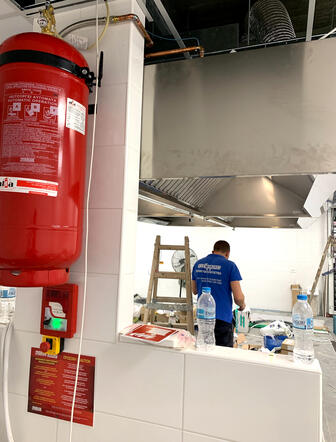 Τοπικη κατάσβεση εστιατορίου στη Χαλκιδική.