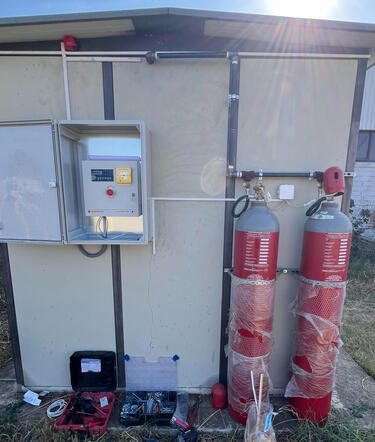 Κατάσβεση σε υποσταθμό