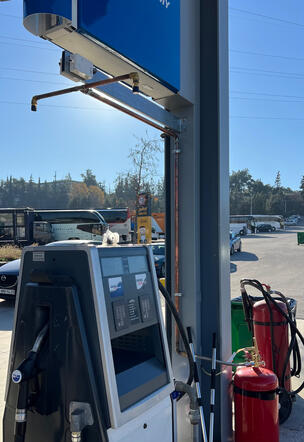 Εγκατάσταση πυρασφάλειας σε πρατήριο καυσίμων στην Πυλαία Θεσσαλονίκης