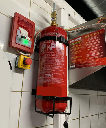 τοπική κατάσβεση εστιατορίου